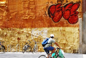 Weekly Photo Challenge - Orange Barcelona Wall