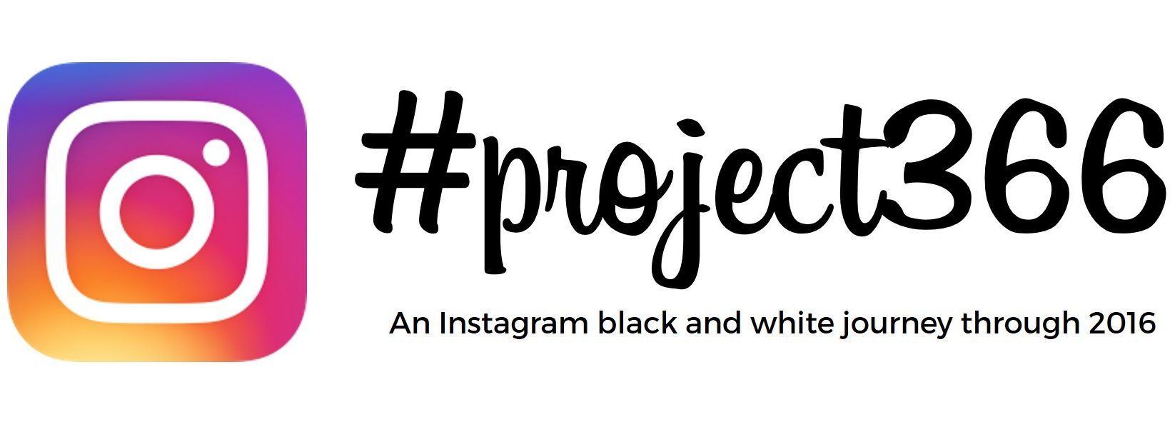 A black and white instagram project